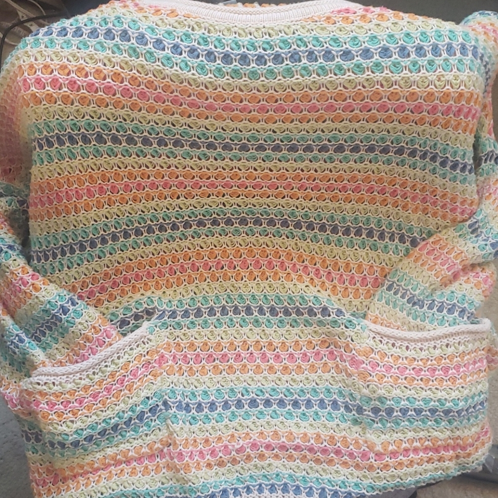 Rainbow Knit Sweater